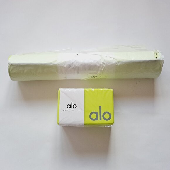 NEW Alo Warrior Yellow Highlighter Mat & Yellow Highlighter Block - Picture 1 of 6